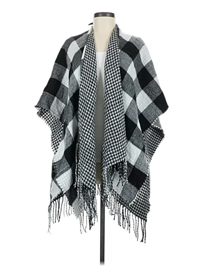Pre-owned Assorted Brands Poncho In Gray