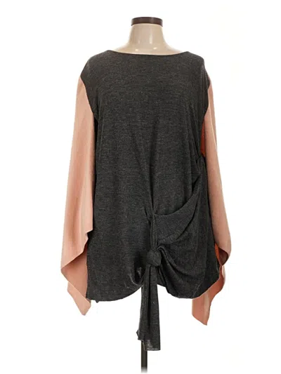 Pre-owned Assorted Brands Poncho In Gray