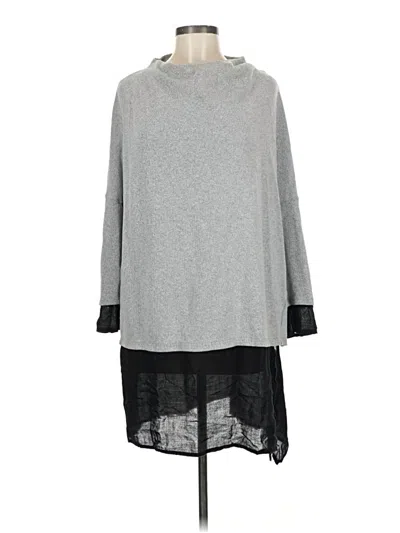 Pre-owned Assorted Brands Poncho In Gray