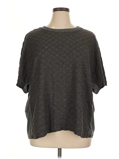 Pre-owned Assorted Brands Poncho In Gray
