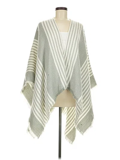 Pre-owned Assorted Brands Poncho In Gray