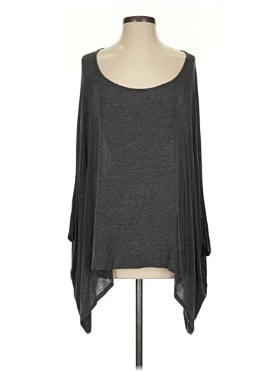 Pre-owned Assorted Brands Poncho In Gray