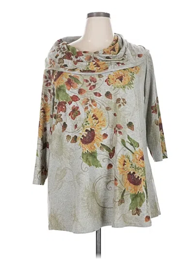 Pre-owned Assorted Brands Poncho In Gray