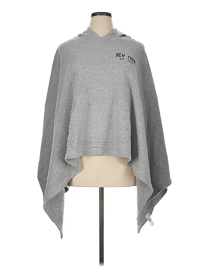 Pre-owned Assorted Brands Poncho In Gray