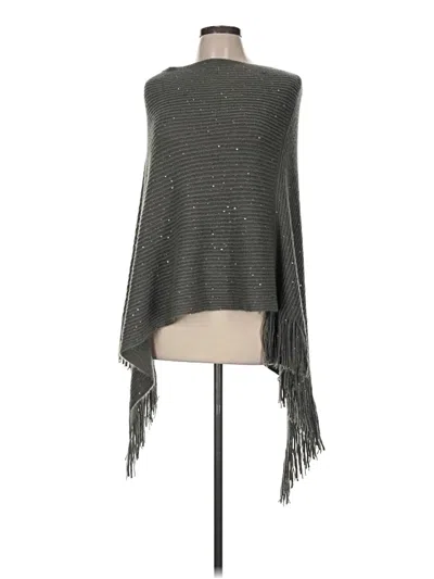 Pre-owned Assorted Brands Poncho In Gray
