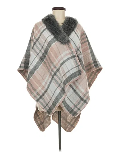 Pre-owned Assorted Brands Poncho In Gray
