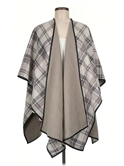 Pre-owned Assorted Brands Poncho In Gray