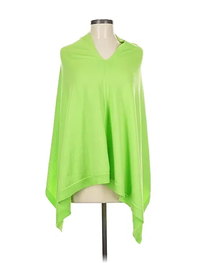 Pre-owned Assorted Brands Poncho In Green
