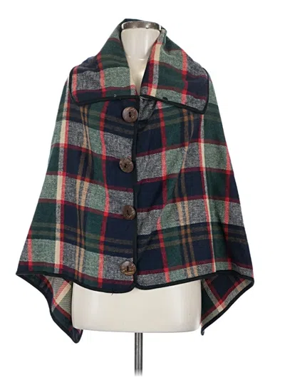 Pre-owned Assorted Brands Poncho In Green