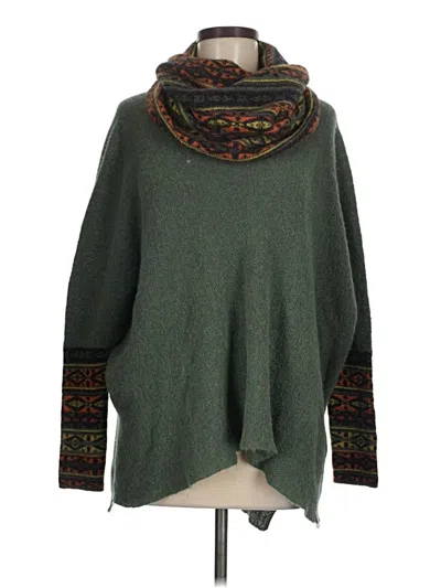 Pre-owned Assorted Brands Poncho In Green