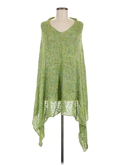 Pre-owned Assorted Brands Poncho In Green