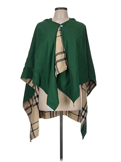 Pre-owned Assorted Brands Poncho In Green