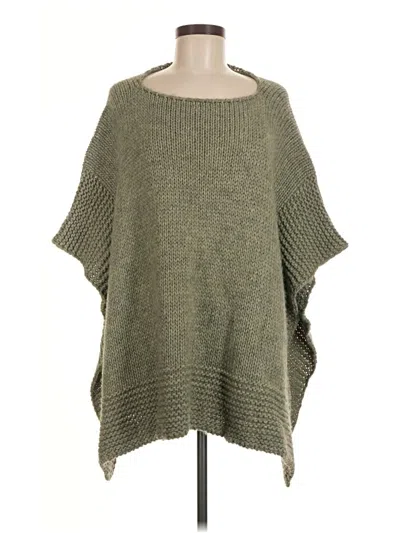 Pre-owned Assorted Brands Poncho In Green