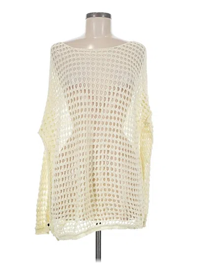 Pre-owned Assorted Brands Poncho In Ivory