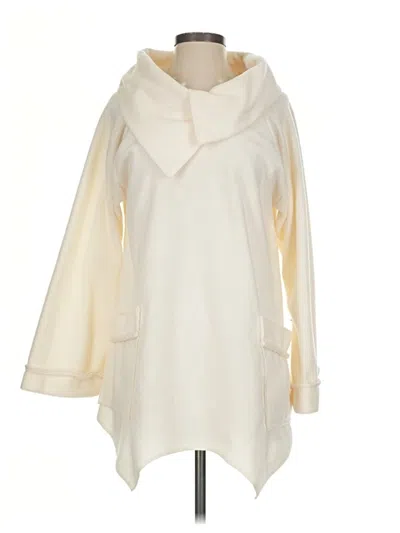 Pre-owned Assorted Brands Poncho In Ivory
