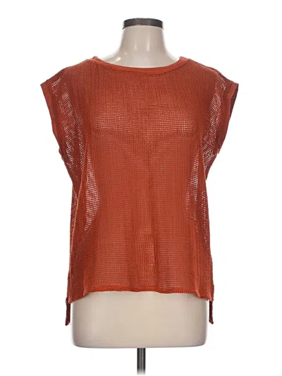 Pre-owned Assorted Brands Poncho In Orange