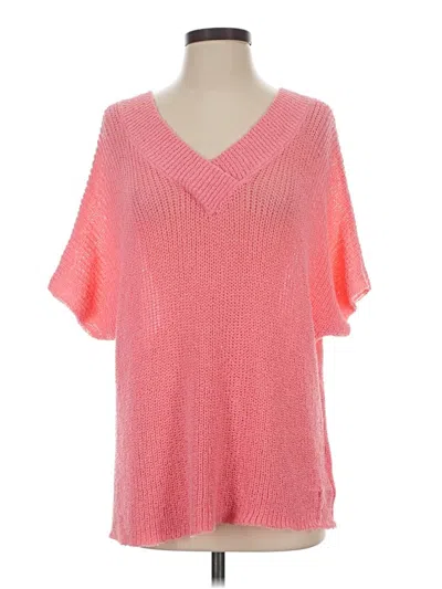 Pre-owned Assorted Brands Poncho In Pink