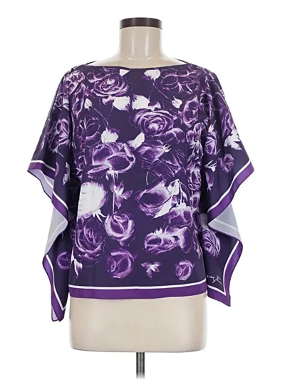 Pre-owned Assorted Brands Poncho In Purple
