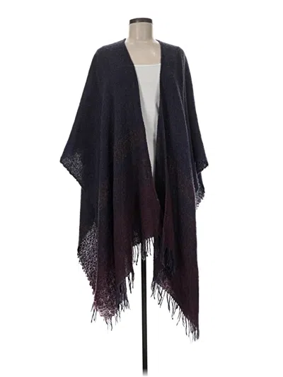 Pre-owned Assorted Brands Poncho In Purple
