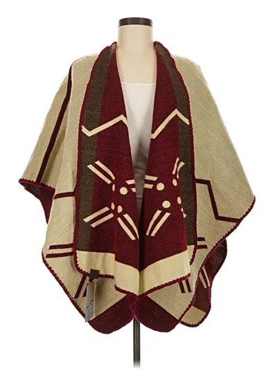 Pre-owned Assorted Brands Poncho In Red