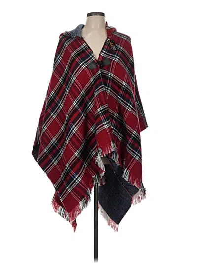 Pre-owned Assorted Brands Poncho In Red