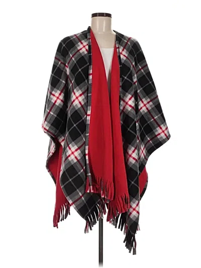 Pre-owned Assorted Brands Poncho In Red