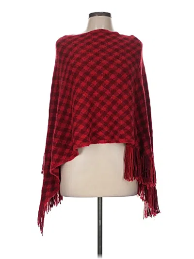 Pre-owned Assorted Brands Poncho In Red