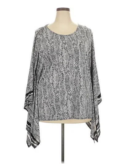 Pre-owned Assorted Brands Poncho In Silver