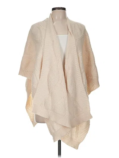 Pre-owned Assorted Brands Poncho In Tan