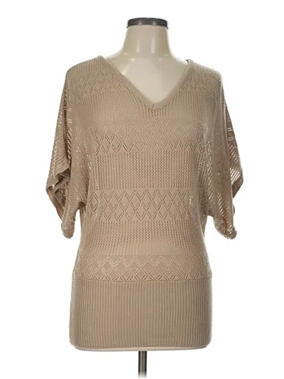 Pre-owned Assorted Brands Poncho In Tan