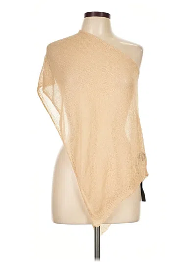 Pre-owned Assorted Brands Poncho In Tan