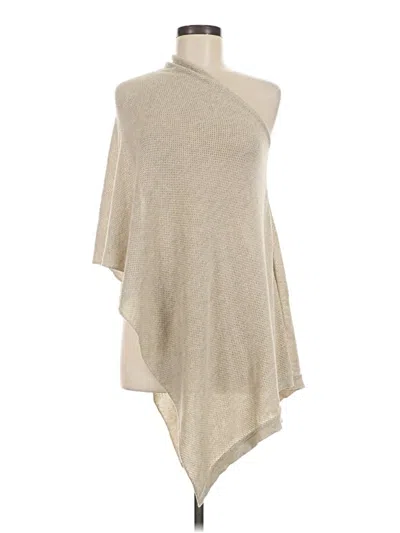 Pre-owned Assorted Brands Poncho In Tan