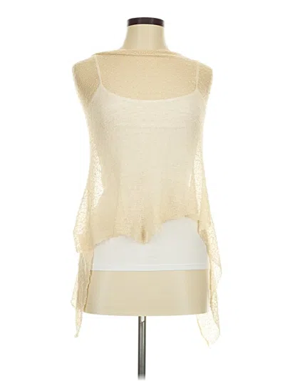Pre-owned Assorted Brands Poncho In Tan