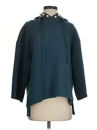 Pre-owned Assorted Brands Poncho In Teal