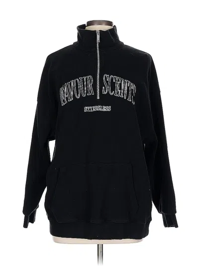 Pre-owned Assorted Brands Pullover Hoodie In Black