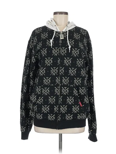 Pre-owned Assorted Brands Pullover Hoodie In Black
