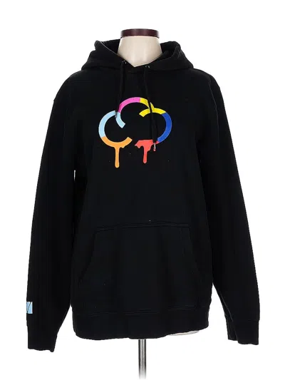 Pre-owned Assorted Brands Pullover Hoodie In Black