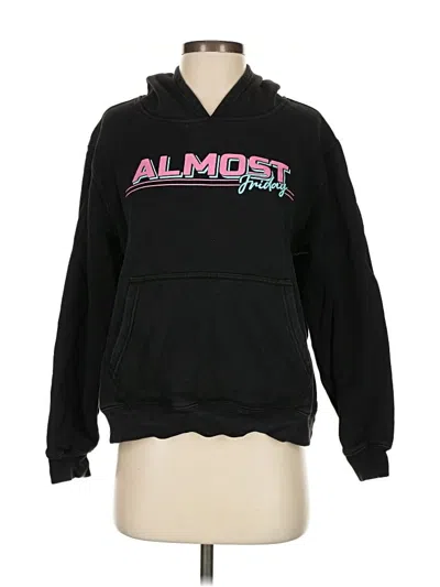 Pre-owned Assorted Brands Pullover Hoodie In Black