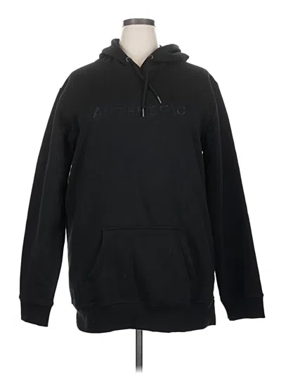 Pre-owned Assorted Brands Pullover Hoodie In Black