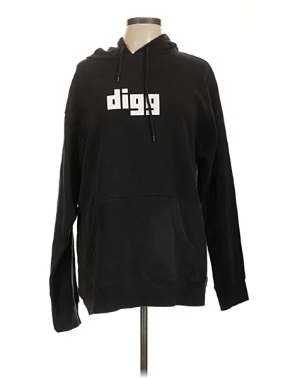 Pre-owned Assorted Brands Pullover Hoodie In Black