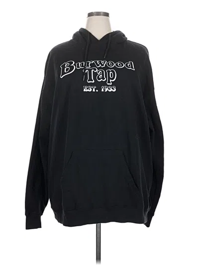 Pre-owned Assorted Brands Pullover Hoodie In Black