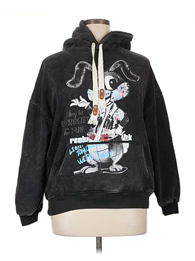 Pre-owned Assorted Brands Pullover Hoodie In Black