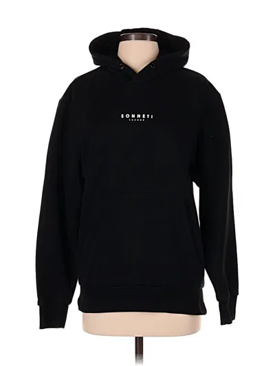 Pre-owned Assorted Brands Pullover Hoodie In Black
