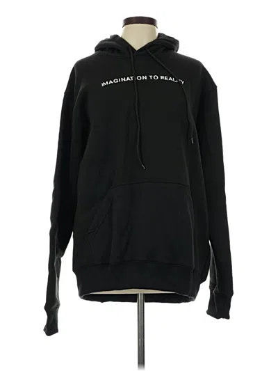 Pre-owned Assorted Brands Pullover Hoodie In Black