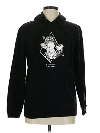 Pre-owned Assorted Brands Pullover Hoodie In Black