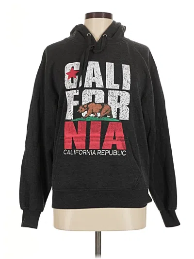 Pre-owned Assorted Brands Pullover Hoodie In Black