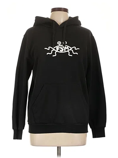Pre-owned Assorted Brands Pullover Hoodie In Black