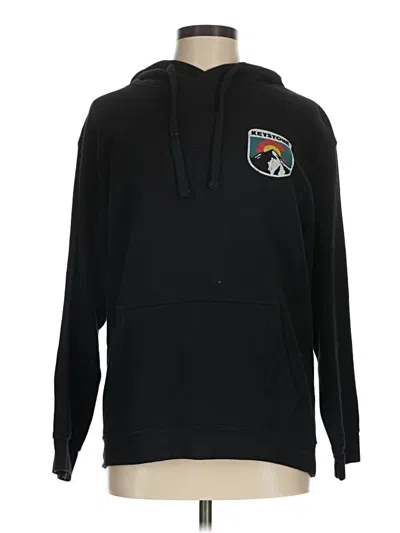 Pre-owned Assorted Brands Pullover Hoodie In Black