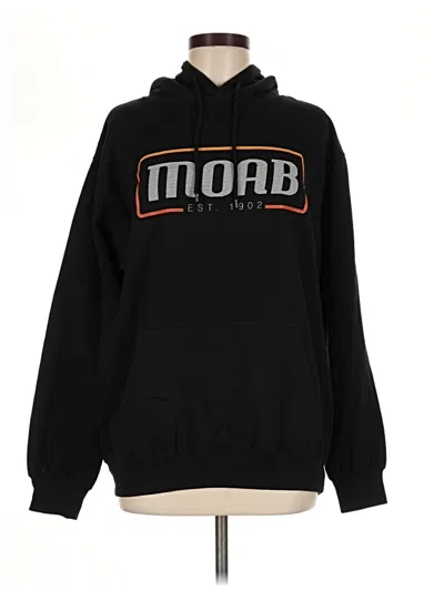 Pre-owned Assorted Brands Pullover Hoodie In Black