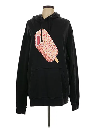 Pre-owned Assorted Brands Pullover Hoodie In Black